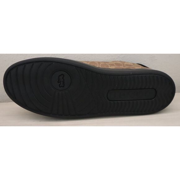 COACH CG999 Men's Sz 13D Tan/Black Low-Top Monogram Logo Sneakers - Picture 6 of 11